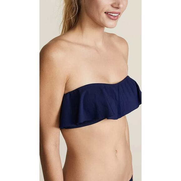 NWT L Space Women's Midnight Blue Lynn Tube Top Swimwear Size M - Picture 1 of 7